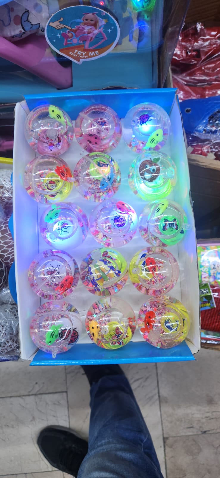 IŞIKLI SULU TOP LASTİKLİ